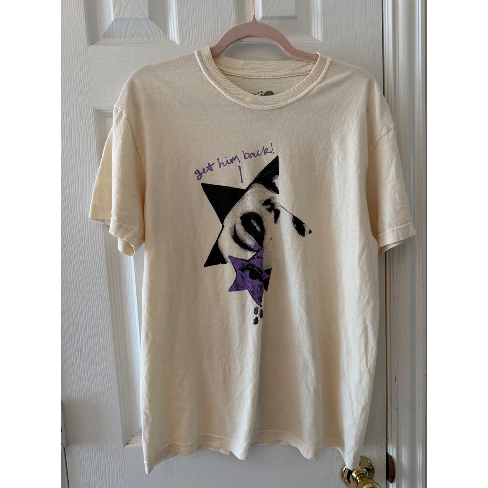 Olivia Rodrigo GUTS Tour Shirt M Cream Graphic Tee Double Sided Official Merch - Picture 2 of 5